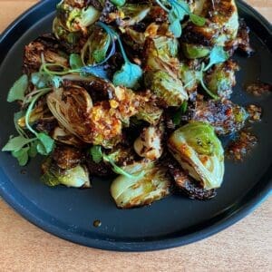 Maple Soy Crispy Brussels Sprout