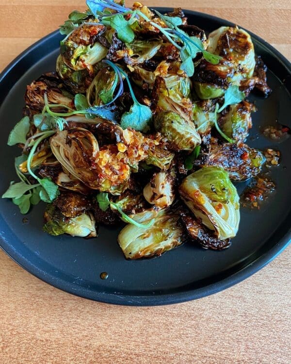 Maple Soy Crispy Brussels Sprout