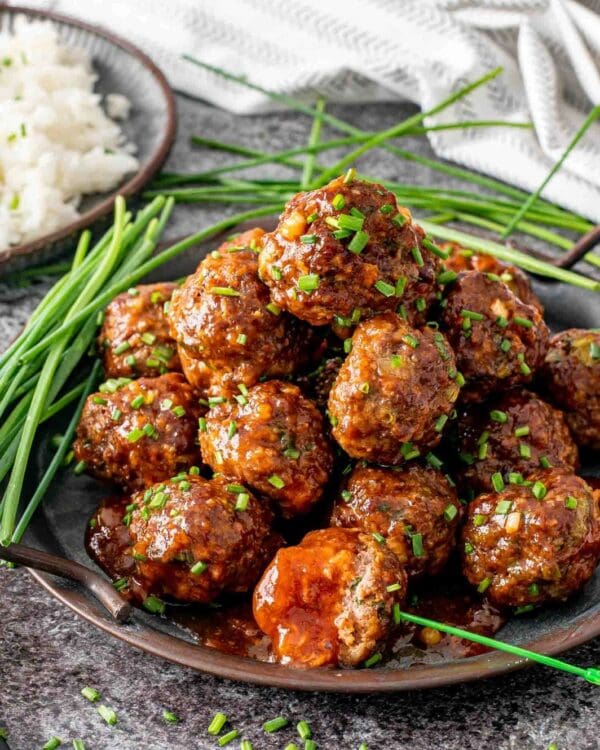 Korean BBQ Pork Meatballs